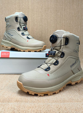 瑞典polecat 冰面止滑400g新雪丽保暖零下40度外贸情侣防水雪地靴