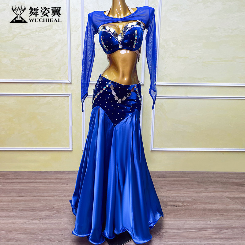 舞姿翼纯手工肚皮舞表演出服套装