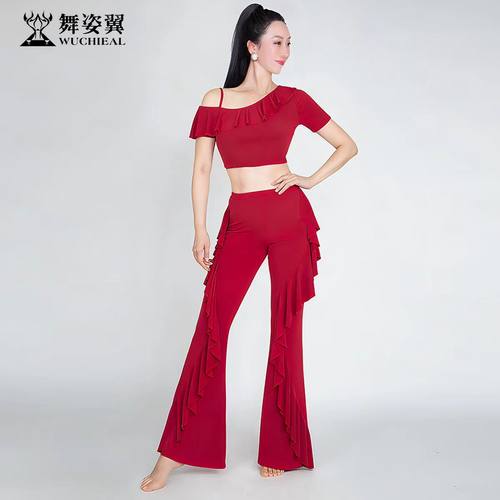 舞姿翼肚皮舞练功练习服单裤上衣
