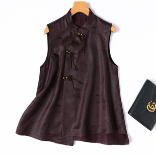 GAO阶香云纱！文艺国风！新中式气质！古色古香！真丝背心马甲