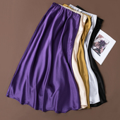 轻奢丝滑 21姆米真丝素绉缎半身裙桑蚕丝半裙包臀鱼尾裙 多色入