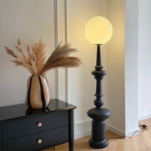 复古罗马柱落地灯美式轻奢