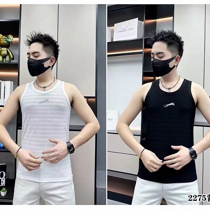 圣尔蓝琦网眼背心薄款无袖冰丝