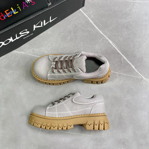 女单鞋英伦风厚度鞋增高鞋Delias
