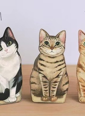 芬理希梦felissimo猫部猫咪等待零钱包收纳包节日圣诞新年礼物