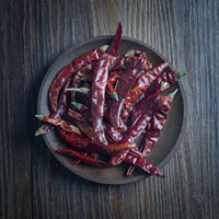 Indian devil chili peppers are extremely spicy. They are used as spices in Indian and Southeast Asian cuisine. They are highly spicy Chillies thumbnail 2