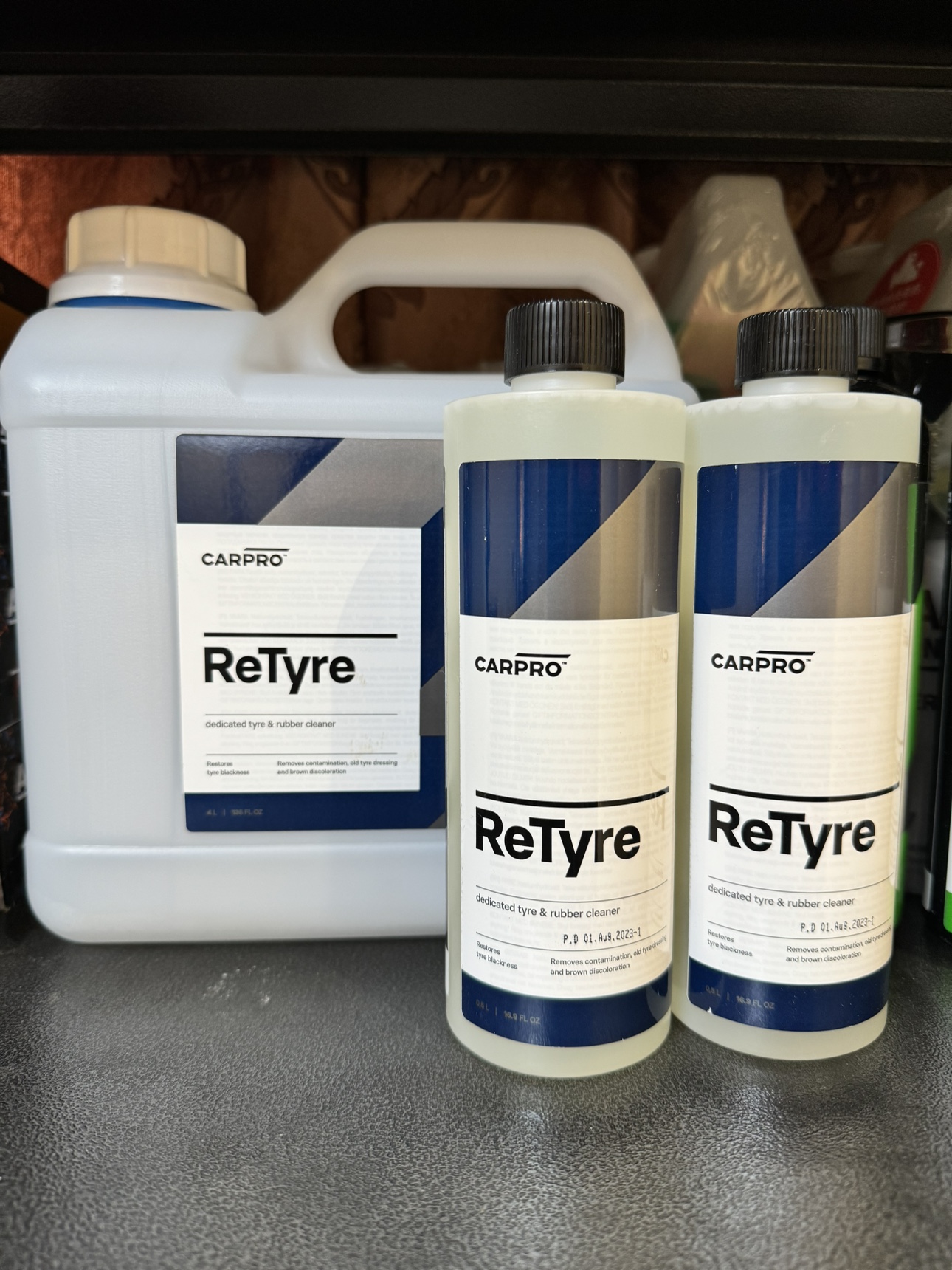 卡普 Carpro ReTyre轮胎橡胶清洁剂  轮胎去黄去污Vermijl同款