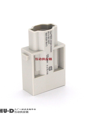 HARTING浩亭09140013031组合型重载Han100A 1芯压接模块公插芯(M)