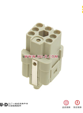 HARTING浩亭09120073101重载连接器Han Q7芯+接地 10A母插芯(F)