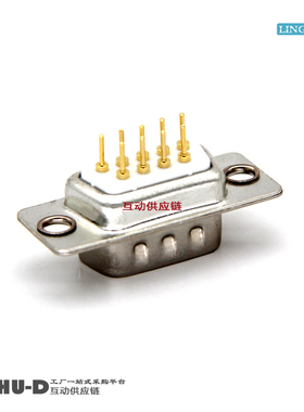 DB头9芯DP-9P公头  焊板直针180度 实心车针镀金