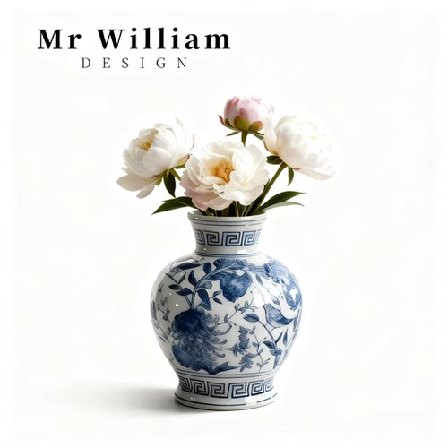 MRWilliam中式中古风青花陶瓷