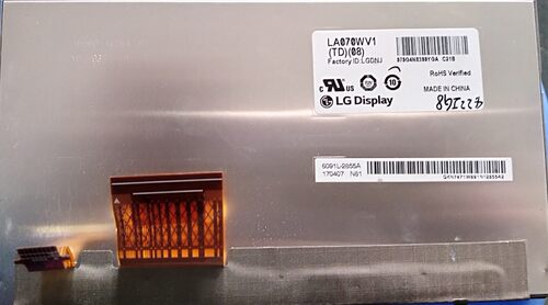 LG7寸高亮LED800×480原装正品车载屏工业显示屏 LA070WV1