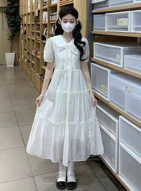 甜美风A字裙洋气时尚少女过膝裙
