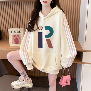 初中女生运动宽松卫衣秋2026新款高中学生潮流时尚纯棉连帽衫外套