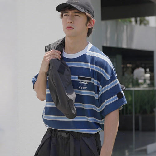 WildThingsxF/Ce速干条纹T恤