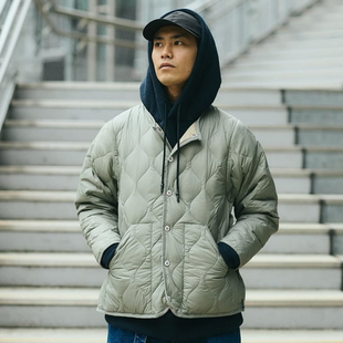 25AW 104ALSBML 军事绗缝圆领轻便羽绒服夹克外套 Taion 国内现货