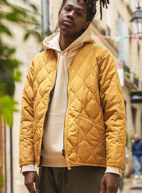 国内现货 Taion 101ZML 25AW 军事绗缝V领轻便保暖羽绒服夹克外套