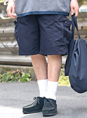 国内现货 Nanamica Cargo Shorts 防撕裂斜纹布休闲口袋工装短裤