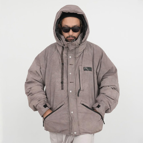 WildThings不规则复古兜帽羽绒服