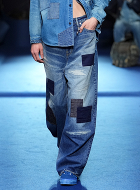 国内现货 FDMTL Classic Fit Denim Cs128 25AW 日本制补丁牛仔裤