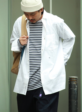 国内在仓 Nanamica Regular Collar Wind Shirt 简约按扣衬衫衬衣