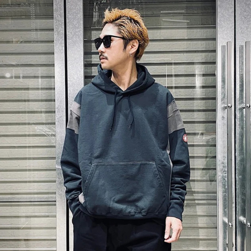 CavEmptC.E日潮反光拼色连帽衫