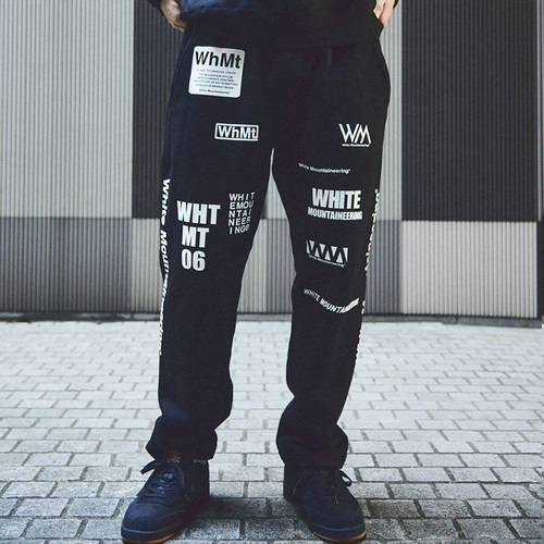 White Mountaineering WM Sweat Pants 白山直筒印花线圈休闲长裤