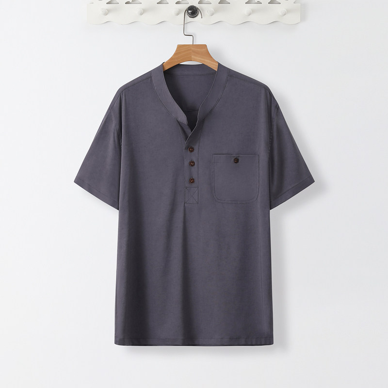 TS20*夏季风男士短袖薄款凉感T恤禅服居仕服*P60,男装T恤,星座1516（原B303）