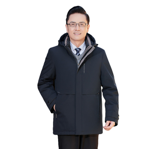 MT158*白鹅绒服中年男羽绒服冬装外套可脱卸内胆加毛送爸爸 *P245图片