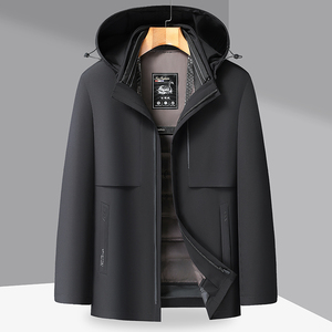 ET106*白鹅绒服中年男士羽绒服冬装外套可脱卸内胆厚送爸爸 *P245图片