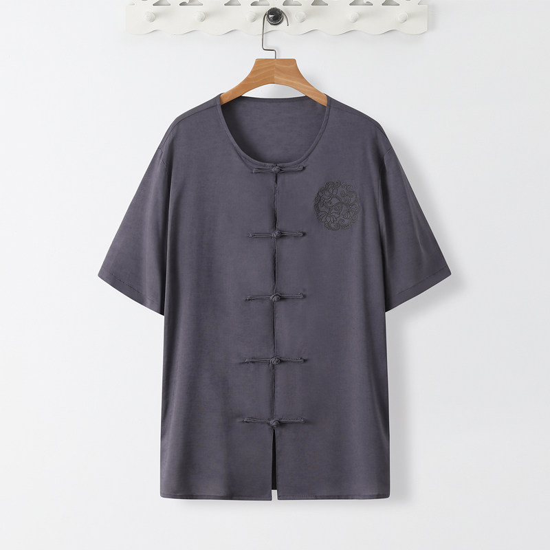 TS30*夏季风禅服居仕服短袖薄款凉感衬衫*P75,男装衬衫,星座1516（原B303）