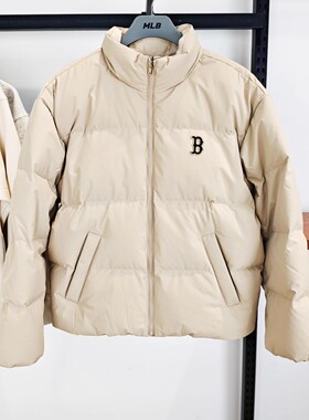 MLB秋冬款男女同款NY小标防水防泼水重磅棉羽外套羽绒服3ADJB2056