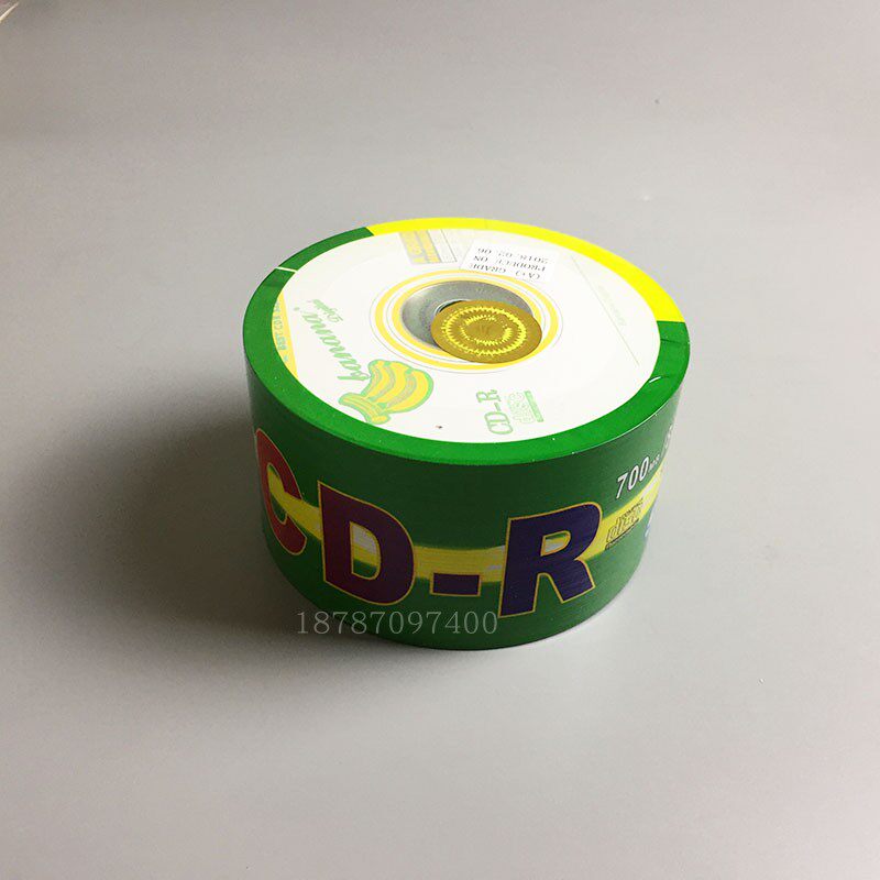 바나나 CD 원료 CD 멀티 레이아웃 꽃 레늄 CD 빈 CD 입찰 CD 굽기 디스크 무료 배송