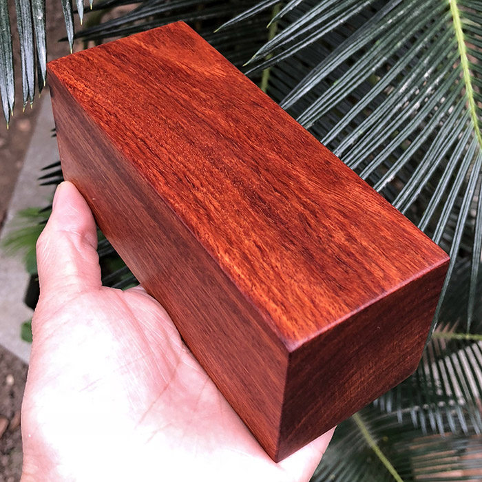 特价红木料缅甸花梨木水波纹刀柄手把件印章柄料边角实木方料镇纸