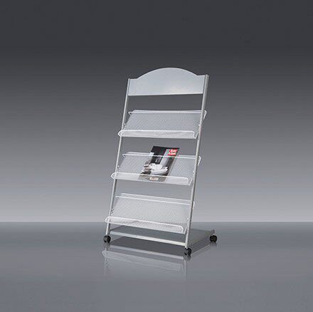 得力9308 报刊架杂志架落地书报架书刊单页广告宣传资料展示架子