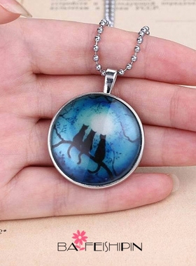 项链饰品百搭时光宝石挂件吊坠