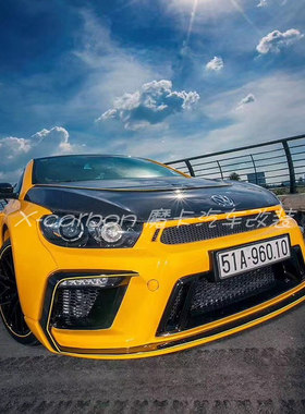 大众Scirocco尚酷改装ASPEC款 PPV430R碳纤维宽体大包围 尾翼机盖