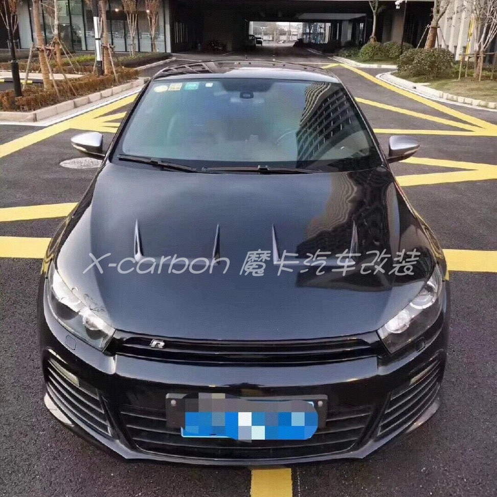 尚酷碳纤维开孔机盖引擎盖大包围