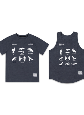 BALLHO 轻薄投篮服长袖运动美式T恤速干背心坎肩宽松短袖篮球上衣