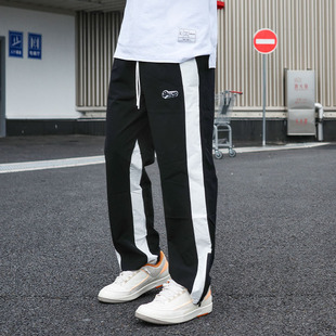 篮球裤 男梭织篮球训练宽松透气直筒卫裤 子 速干运动长裤 BALLHO新款