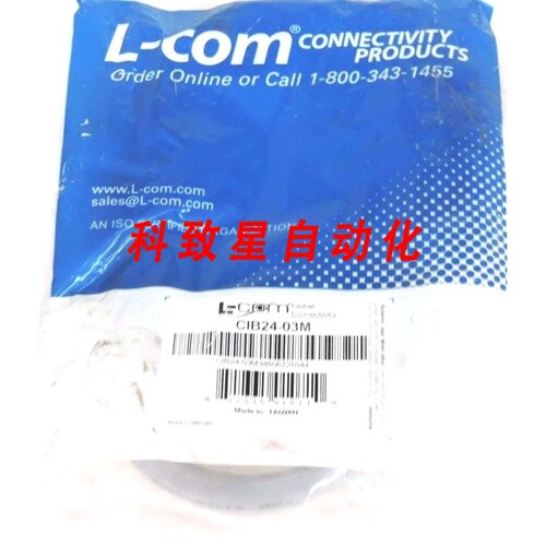 工业配件L-COM CIB24-03M电缆CIB2403M 0.3M