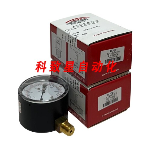 工业配件WINTERS PLP301 OEM 压力表2.5英尺 FACE 1/4英尺 NPT BT