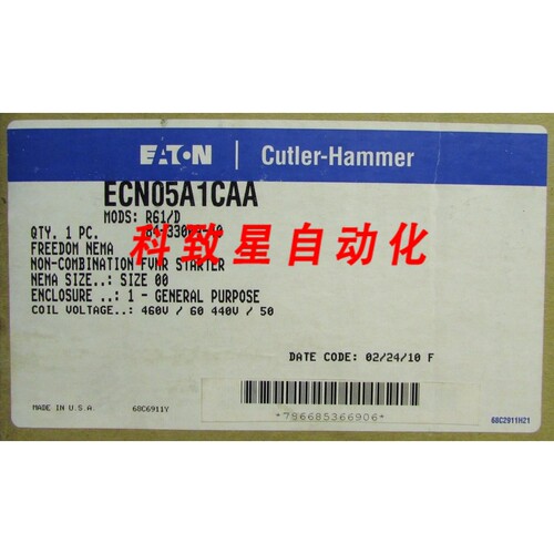 工业配件ECN05A1CAA SIZE 00 440/480V STARTER AN14AN0 NEMA 1 E