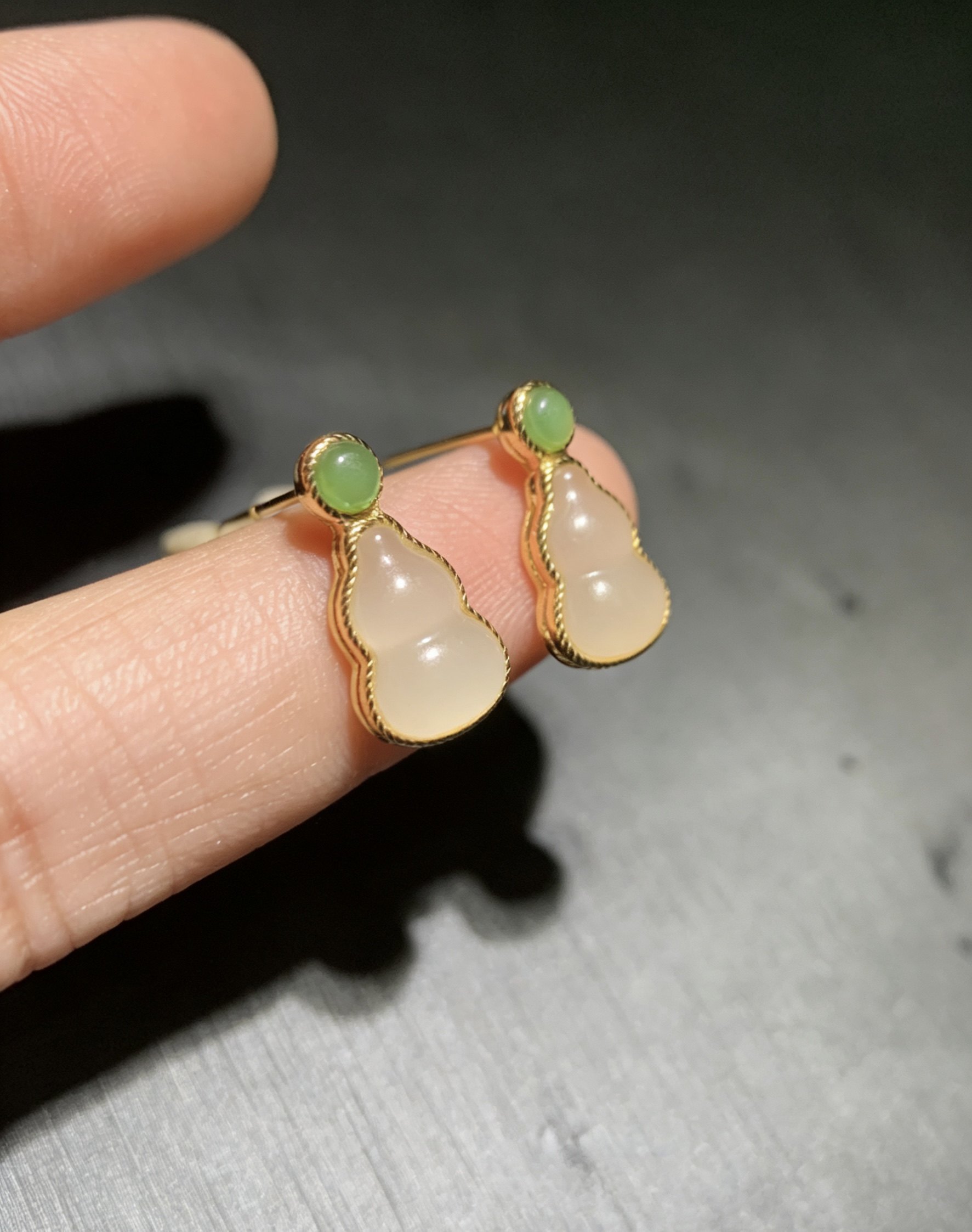 S925银镶天然和田玉葫芦耳钉新中式精致耳钉,珠宝/钻石/翡翠,耳饰,淘宝优惠券,粉丝福利购,淘宝优惠卷