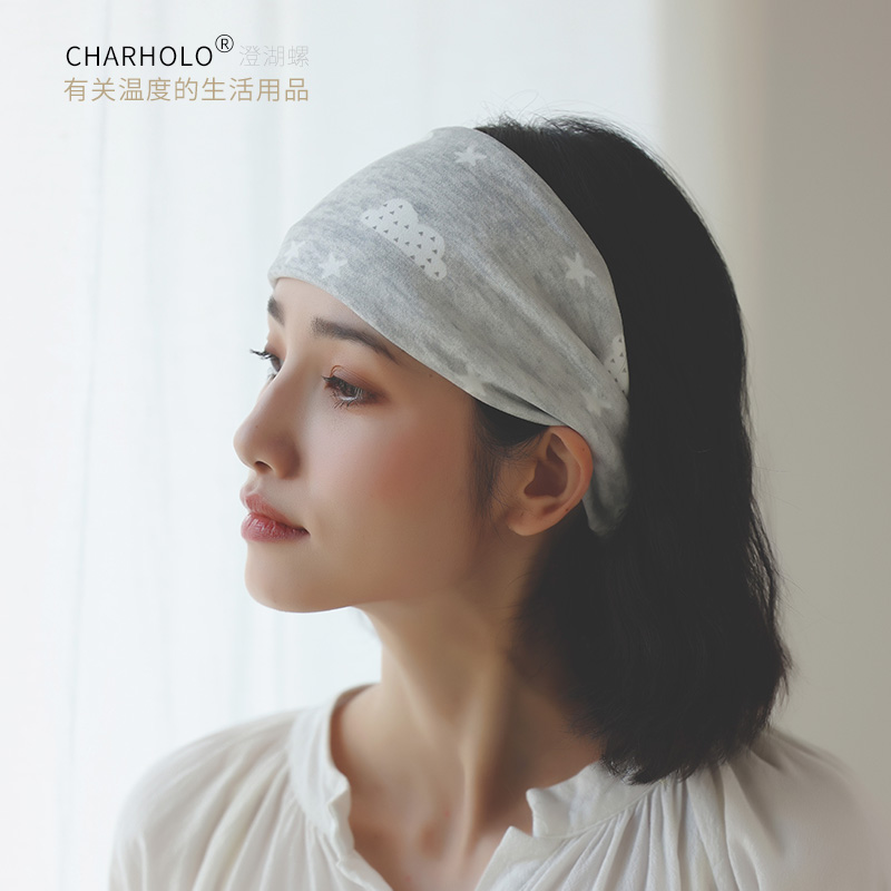 charholo月子发带春夏孕妇产后防风帽子女护额月子帽纯棉产妇头巾-封面