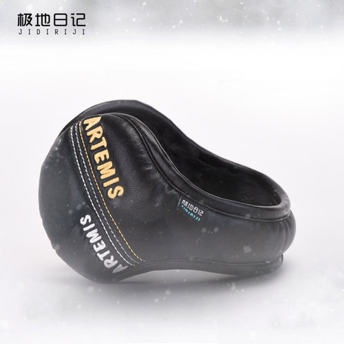 极地日记冬季字母刺绣保暖耳罩