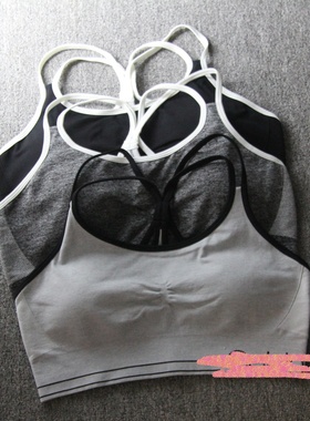 12162NY细肩带美背运动内衣女防走光聚拢透气瑜伽文胸