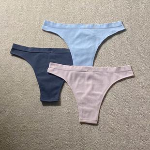 女无痕无缝弹力舒适棉档健身丁字裤 079NK出口尾货 低腰运动内裤