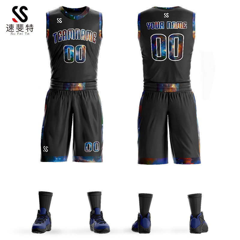 速斐特篮球服套装男儿童训练服学生比赛队服女定制个性球衣背心夏