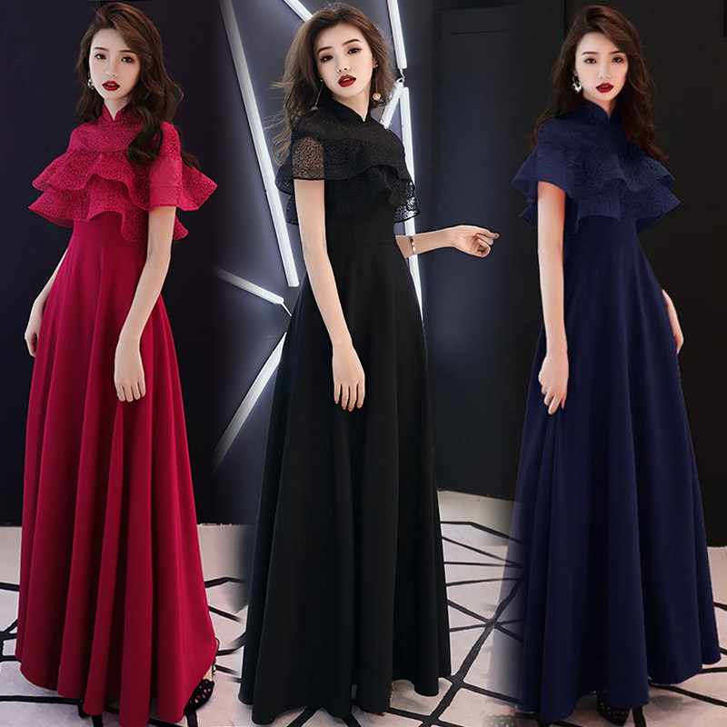 Toast the bride dress 2018 Autumn new pattern marry have more cash than can be accounted for gules Engagement party Evening dress winter Show thinin the Women's clothing/Boutique , Wedding/Cheongsam/Formal dress , Formal dress/Evening  category - from Buy2taobao.com to provide professional Taobao agent buy service